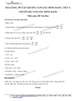 11  ôn tập chương tam giác đồng dạng   tiết 1 