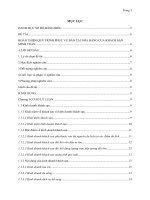 HOÀN THIỆN QUY TRÌNH PHỤC VỤ BÀN TẠI NHÀ HÀNG CỦA KHÁCH SẠN MINH TOÀN ĐÀ NẴNG