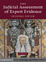 052150970X cambridge university press the judicial assessment of expert evidence jan 2009 