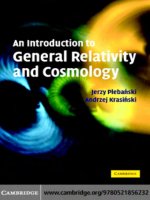 052185623X cambridge university press an introduction to general relativity and cosmology aug 2006 