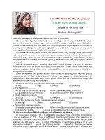 64  CHƯƠNG TRÌNH hỗ TRỢ 2k1,2k2,2k3   bài đọc WAYS OF SOCIALIZING 