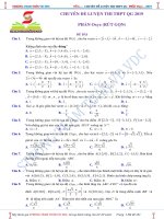 Chuyên đề tổng ôn OXYZ 2019 