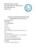 Kế hoạch chăm sóc bệnh nhân đái tháo đường không phụ thuộc insulin