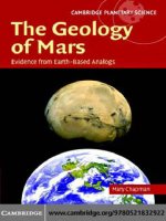 0521832926 cambridge university press the geology of mars evidence from earth based analogs may 2007 