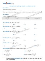 2  đề thi online   giới hạn hàm số   có lời giải chi tiết 