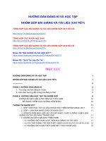 HƯỚNG dẫn ĐĂNG kí và học tập tại NHÓM góp bài GIẢNG và tài LIỆU 