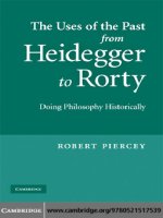 0521517532 cambridge university press the uses of the past from heidegger to rorty doing philosophy historically apr 2009 