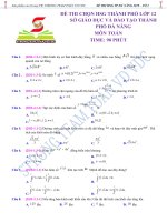 Tổ 2 đợt 1 đề THI HSG lớp 12 TP đà NẴNG 2019 