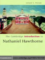 052185458X cambridge university press the cambridge introduction to nathaniel hawthorne apr 2007 
