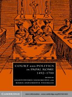 0521641462 cambridge university press court and politics in papal rome 1492 1700 may 2002 