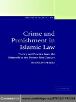 0521792266 cambridge university press crime and punishment in islamic law theory and practice from the sixteenth to the twenty first century apr 2006 