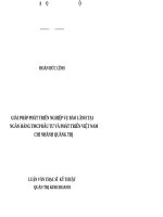 Giải pháp phát triển nghiệp vụ bảo lãnh tại Ngân hàng TMCP Đầu tư và Phát triển Việt Nam – Chi nhánh Quảng Trị