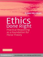 0521839432 cambridge university press ethics done right practical reasoning as a foundation for moral theory jul 2005 