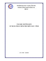 TÀI LIỆU HƯỚNG DẪN SỬ DỤNG PHẦN MỀM THI TRÊN MÁY TÍNH