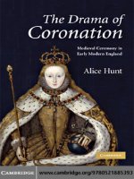 0521885396 cambridge university press the drama of coronation medieval ceremony in early modern england nov 2008 