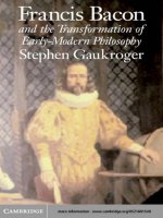 0521801540 cambridge university press francis bacon and the transformation of early modern philosophy mar 2001 