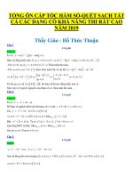 HỒ THỨC THUẬN đáp án CHI TIẾT TỔNG ôn hàm số 