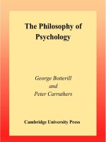 0521551110 cambridge university press the philosophy of psychology aug 1999 
