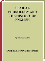 0521472806 cambridge university press lexical phonology and the history of english apr 2000 