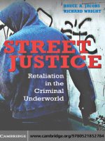 0521852781 cambridge university press street justice retaliation in the criminal underworld may 2006 
