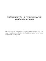 Lý Luận Tuần Hoàn Và Chu Chuyển Tư Bản Của Các Mác. Ý Nghĩa Của  Nó Đối Với Vấn Đề Huy Động Và Sử Dụng Vốn Ở Nước Ta Hiện Nay.