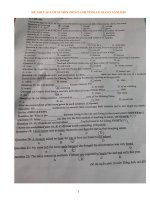 30 đề ANH vào 10 các TỈNH 2019 2020 