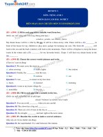 Đề thi online review 3 tieng anh 3 