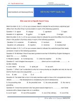 thi thử 9 TIẾNG ANH THPT 2020 