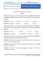 thi thử 8 TIẾNG ANH THPT 2020 