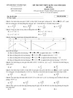 đề toán chuẩn 2020 số 6