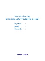 Tư tưởng HCM về đại đoàn kết dân tộc, Tư tưởng HCM về đạo đức và sự vận dụng tư tưởng đó của sinh viên