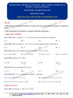 1  đề thi online   tập hợp các số nguyên   thứ tự trong tập hợp các số nguyên 