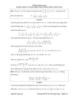 Tuyển chọn một số bài toán bất đẳng thức thức hay 