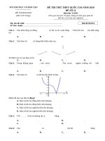 đề toán chuẩn 2020 số 11