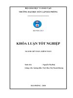 Hoàn thiện công tác lập và phân tích bảng cân đối kế toán tại công ty cổ phần xăng dầu dầu khí PVOIL hải phòng 
