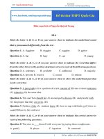 thi thử 4 TIẾNG ANH THPT 2020 