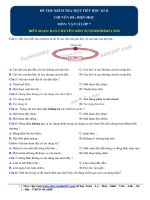 Đề thi 4   kiểm tra một tiết học kì II 