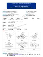 Đề thi online 2 unit 12 tieng anh 5 