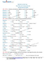 TS247 DT thi online review 3 tieng anh 6 moi co loi giai chi tiet  9358 1521426332 