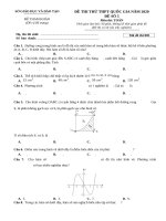 đề toán chuẩn 2020 số 5