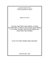 Giáo Dục Kiến Thức Quốc Phòng, An Ninh Cho Sinh Viên Tại Trung Tâm Giáo Dục Quốc Phòng Và An Ninh