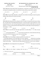 Giải chi tiết 8 đề thi thử môn lý 2020 các sở, trường chuyên (đề 8 đến 16)
