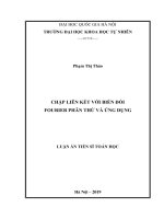 Chập liên kết với biến đổi fourier phân thứ và ứng dụng 