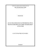 Quản lý hoạt động đào tạo trình độ thạc sĩ ngành công nghệ thông tin tại học viện khoa học và công nghệ