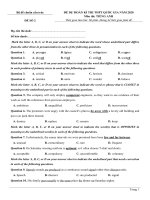   đề chuẩn tiếng anh 2020   đề 2 