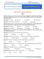 thi thử 3 TIẾNG ANH THPT 2020 