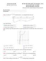 22  đề thi thử THPT QG 2020   toán   THPT cổ loa   hà nội   lần 1   có lời giải