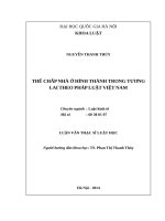 Thế chấp nhà ở hình thành trong tương lai theo pháp luật việt nam 