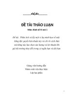 Phân tích và lấy một ví dụ minh họa về một hãng độc quyền bán thuần túy và chỉ rõ cách thức mà hãng này lựa chọn sản lượng và lợi nhuận khi giá thị trường thay đổi trong cả ngắn hạn và dài hạnktvm nhóm 11 cuối