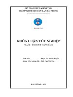 Khóa luận tốt nghiệp ngành tài chính   ngân hàng  phân tích tài chính và giải pháp cải thiện tình hình tài chính tại công ty TNHH vận tải và dịch vụ thương mại quang doanh 